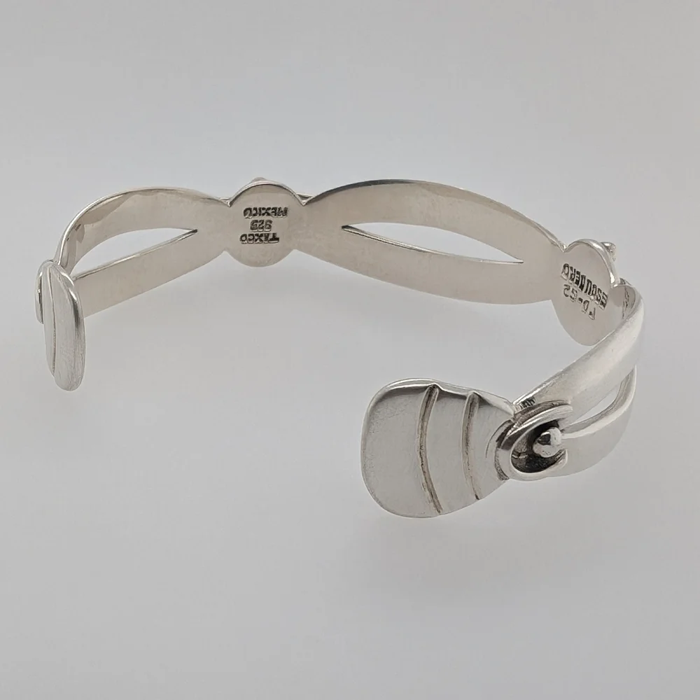Vintage Sterling Silver Taxco Cuff - Picture 4 of 10